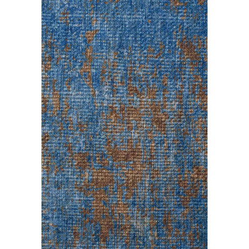 Modern Cotton Area Rug – Washable Non Slip Blue Microfiber Carpet for Living Room