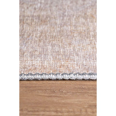 Modern Cotton Area Rug – Washable Non Slip Beige Soft Microfiber Plush Carpet