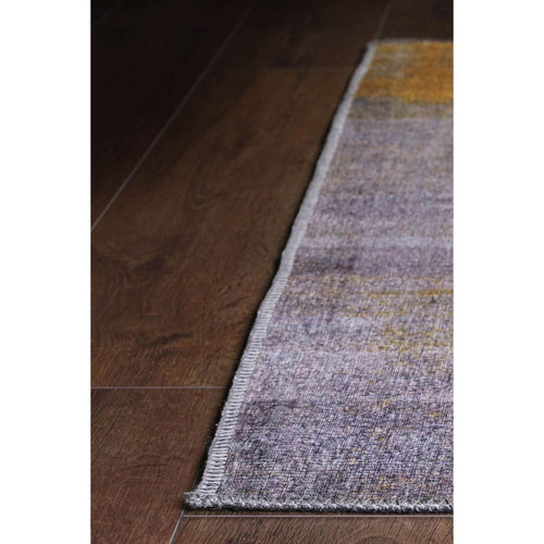 Modern Cotton Area Rug – Washable Non Slip Yellow Soft Microfiber Carpet