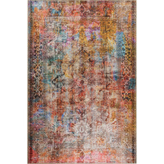 Modern Cotton Area Rug - Washable Non Slip Soft Polyester Carpet for Living Room