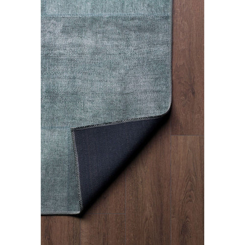 Blue Patchwork Area Rug – Washable Non Slip Cotton Carpet for Living Room