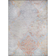 Digital Print Area Rug - Ethnic Cotton Grey Soft Microfiber Rug for Living Room