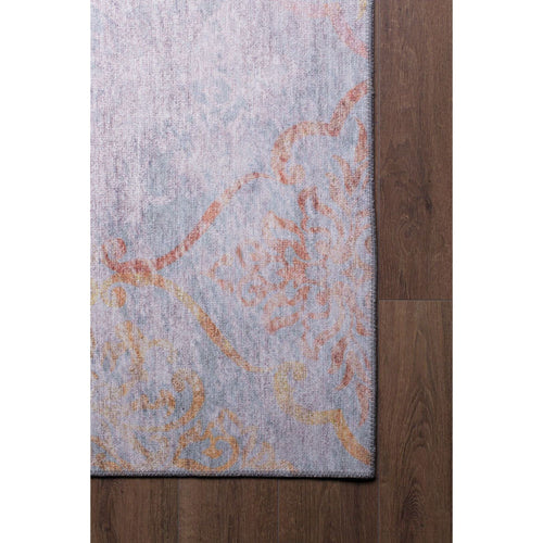 Digital Print Area Rug - Ethnic Cotton Grey Soft Microfiber Rug for Living Room