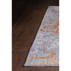 Digital Print Area Rug - Ethnic Cotton Grey Soft Microfiber Rug for Living Room