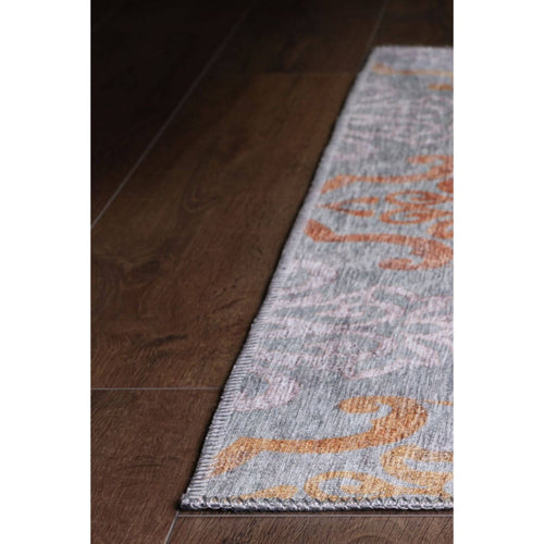 Digital Print Area Rug - Ethnic Cotton Grey Soft Microfiber Rug for Living Room