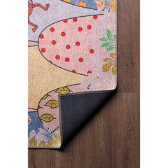 Kids Cotton Rug - Washable Non Slip Yellow Decorative Area Rug With Soft Microfiber