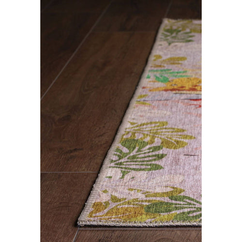 Kids Cotton Rug - Washable Non Slip Yellow Decorative Area Rug With Soft Microfiber
