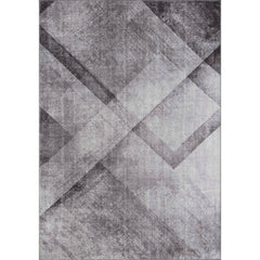 Modern Cotton Area Rug – Grey Soft Microfiber Washable Non Slip Rug