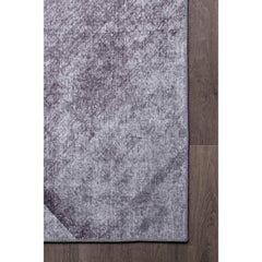 Modern Cotton Area Rug – Grey Soft Microfiber Washable Non Slip Rug