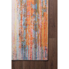 Modern Cotton Area Rug – Washable Non Slip Blue Soft Microfiber Carpet