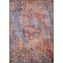 Digital Print Area Rug | Washable Non Slip Cotton Ethnic Style Carpet