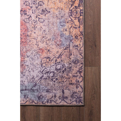 Digital Print Area Rug | Washable Non Slip Cotton Ethnic Style Carpet