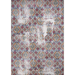 Ethnic Cotton Area Rug – Washable Non Slip Soft Microfiber Rug with Patterned Design