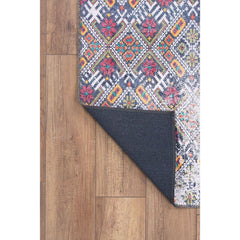 Ethnic Cotton Area Rug – Washable Non Slip Soft Microfiber Rug with Patterned Design
