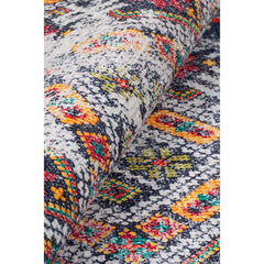 Ethnic Cotton Area Rug – Washable Non Slip Soft Microfiber Rug with Patterned Design