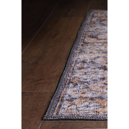 Vintage Cotton Area Rug - Washable Non Slip Brown Soft Microfiber Carpet
