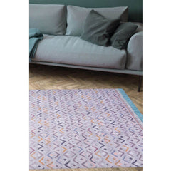 Grey Geometric Area Rug - Cotton Washable Non Slip Soft Microfiber Carpet