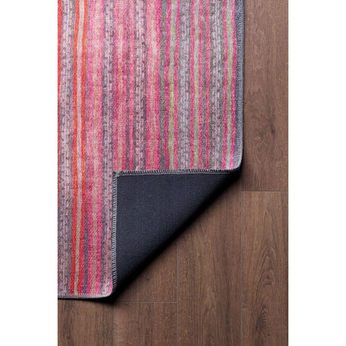 Digital Print Area Rug – Washable Non Slip Striped Cotton Microfiber Rug for Living Room