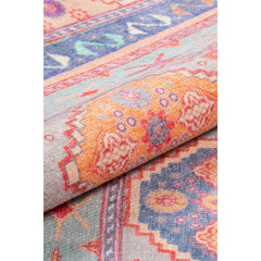 Ethnic Cotton Area Rug - Washable Non Slip Microfiber Decorative Floor Carpet