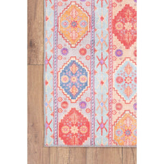 Ethnic Cotton Area Rug - Washable Non Slip Microfiber Decorative Floor Carpet