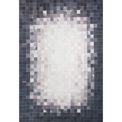 Navy Geometric Area Rug – Washable Non Slip Soft Microfiber Cotton Carpet