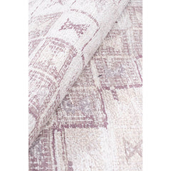 Digital Print Area Rug - Beige Geometric Cotton Washable Non Slip Carpet