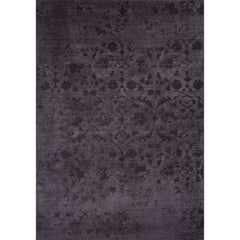 Purple Vintage Area Rug - Washable Non Slip Cotton Area Rug with Soft Microfiber