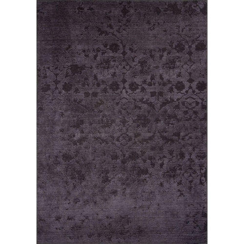 Purple Vintage Area Rug - Washable Non Slip Cotton Area Rug with Soft Microfiber