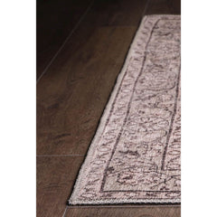 Beige Medallion Area Rug - Washable Non Slip Cotton Floor Carpet for Living Room