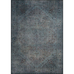 Genevieve Green Medallion Cotton Digital Print Area Rug