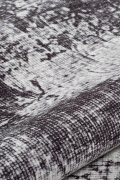 Modern Cotton Area Rug – Grey Soft Microfiber Washable Non Slip Carpet