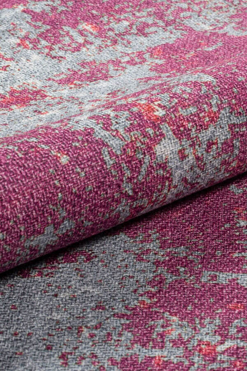 Modern Cotton Area Rug - Purple Washable Non Slip Soft Microfiber Carpet