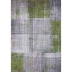 Modern Cotton Area Rug - Grey Soft Microfiber Washable Non Slip Carpet