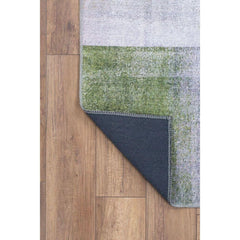 Modern Cotton Area Rug - Grey Soft Microfiber Washable Non Slip Carpet