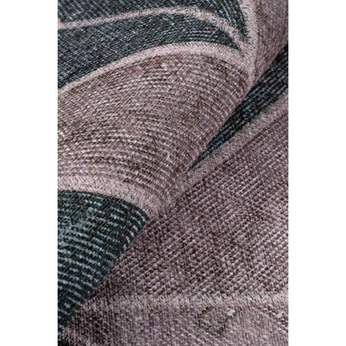 Green Geometric Area Rug – Washable Non Slip Cotton Area Rug with Soft Microfiber