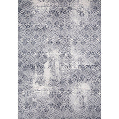 Grey Geometric Area Rug - Washable Non Slip Cotton Microfiber Carpet