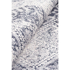 Grey Geometric Area Rug - Washable Non Slip Cotton Microfiber Carpet
