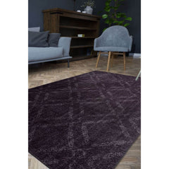 Digital Print Area Rug - Washable Non Slip Geometric Cotton Rug for Living Room