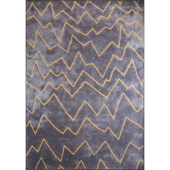 Geometric Area Rug - Washable Non Slip Cotton Area Rug with Soft Microfiber