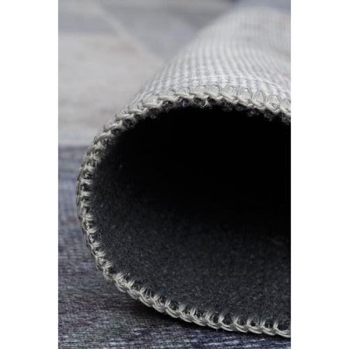 Patchwork Cotton Area Rug - Washable Non Slip Microfiber Decorative Floor Covering