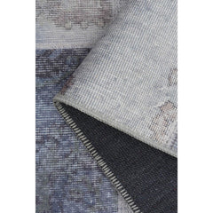 Patchwork Cotton Area Rug - Washable Non Slip Microfiber Decorative Floor Covering