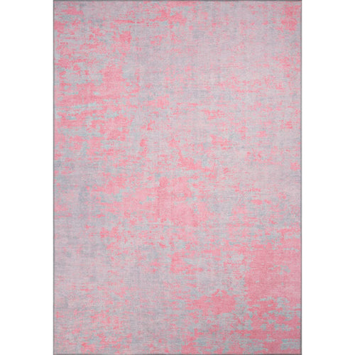 Pink Modern Area Rug – Washable Non Slip Cotton Soft Microfiber Carpet