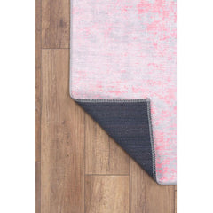 Pink Modern Area Rug – Washable Non Slip Cotton Soft Microfiber Carpet
