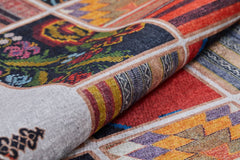 Alberta Multy Patchwork Digital Print Area Rug