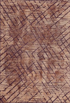 Modern Digital Area Rug – Brown Antibacterial Non-Slip Carpet for Living Room