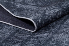 Anthracite Striped Area Rug – Digital Print Rug | Non Slip Carpet for Living Room