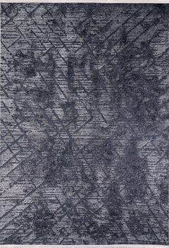 Anthracite Striped Area Rug – Digital Print Rug | Non Slip Carpet for Living Room