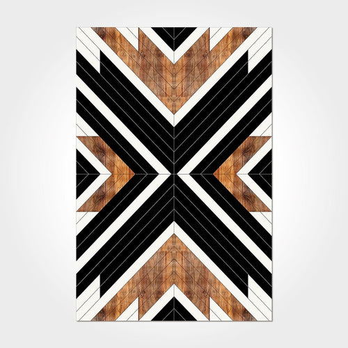 Geometric Area Rug – Washable Non Slip Chenille Cotton Rug With Modern Design