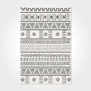 Geometric Area Rug – Washable Non Slip Polyester Chenille Cotton Carpet for Living Room