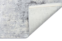 Modern Cotton Area Rug - Grey Machine Made Carpet | Dustproof, Soft Texture